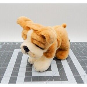 Keel Toys British Bulldog Stuffed Plush Puppy Dog Animal 9-1/2 Inch